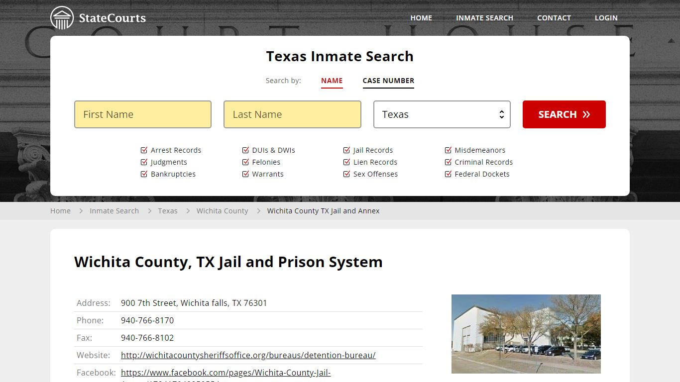 Wichita County, TX Jail and Prison System - State Courts